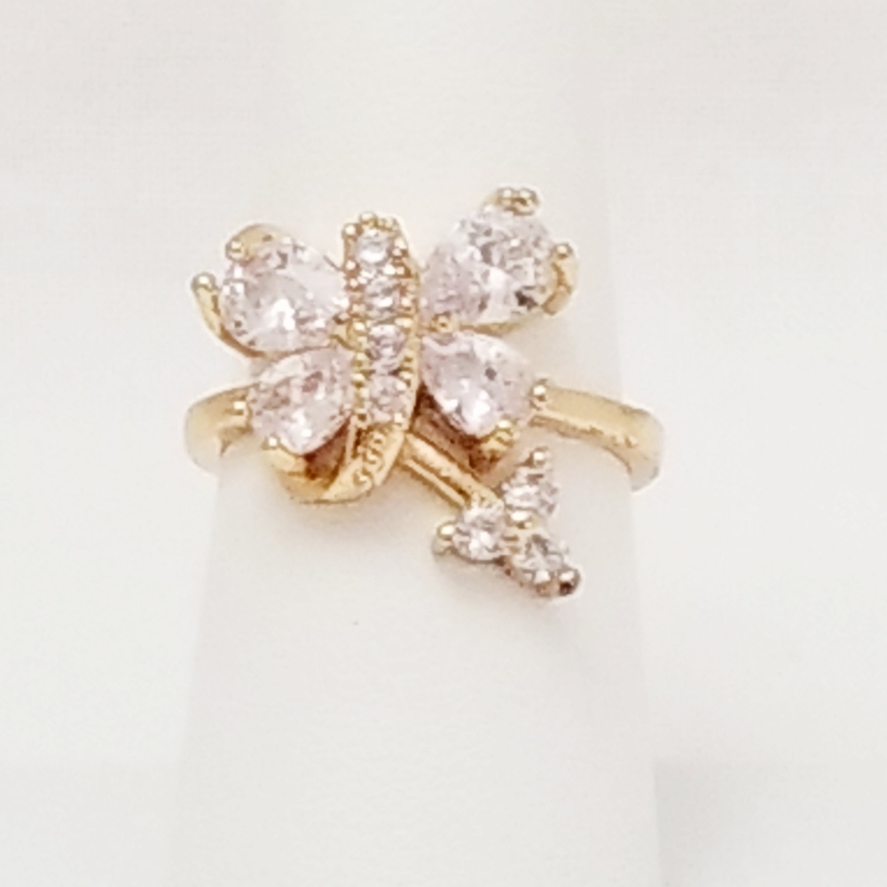 Butterfly Women's Ring. 14K Gold Plated. New